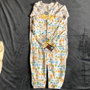 Carter 6 months onesies pj and teddy nightgowns with elastic bottom